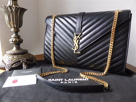 ysl quilted black bag|ysl black bag with chain.